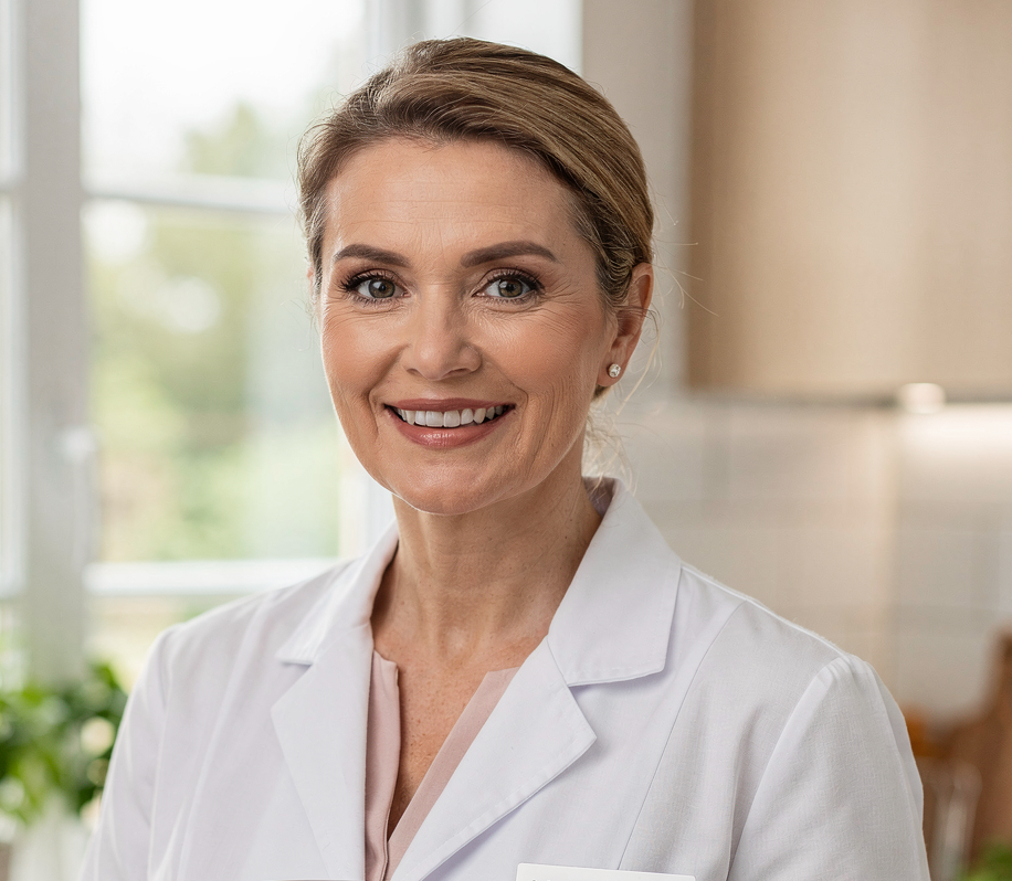 Nutritionist with drink